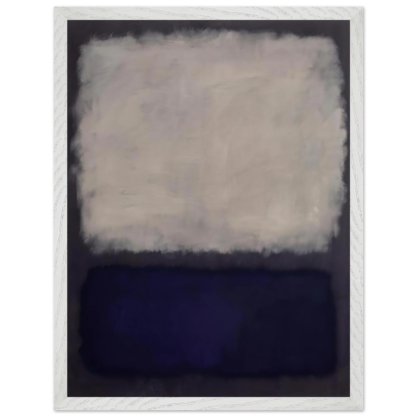 Mark Rothko - Blue and gray - 1962 Wall Art - 30x40 cm / 12x16 inches - Premium Wooden Framed Poster With Fine Art Paper-canvas - Wood frame