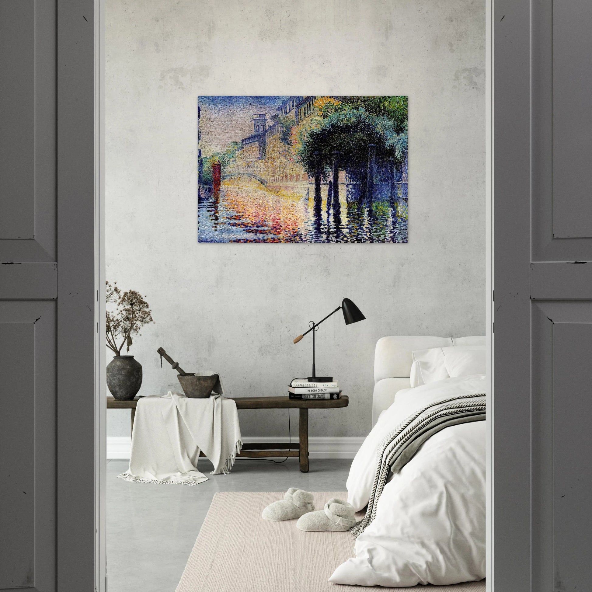 Rio San Trovaso, Venice - Henri-Edmond Cross Brushed Aluminum Print - 70x100 cm / 28x40 inches | Henri-Edmond Cross Aluminum Print | Henri-Edmond Cross Prints