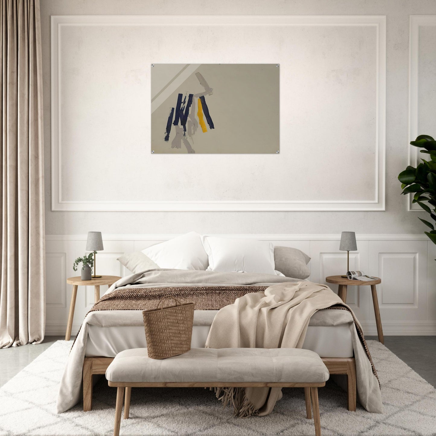 Striped Picture - 1962 - Charlotte Posenenske Acrylic Print - 70x100 cm / 28x40″ inches | Charlotte Posenenske Wall Art | Charlotte Posenenske Prints