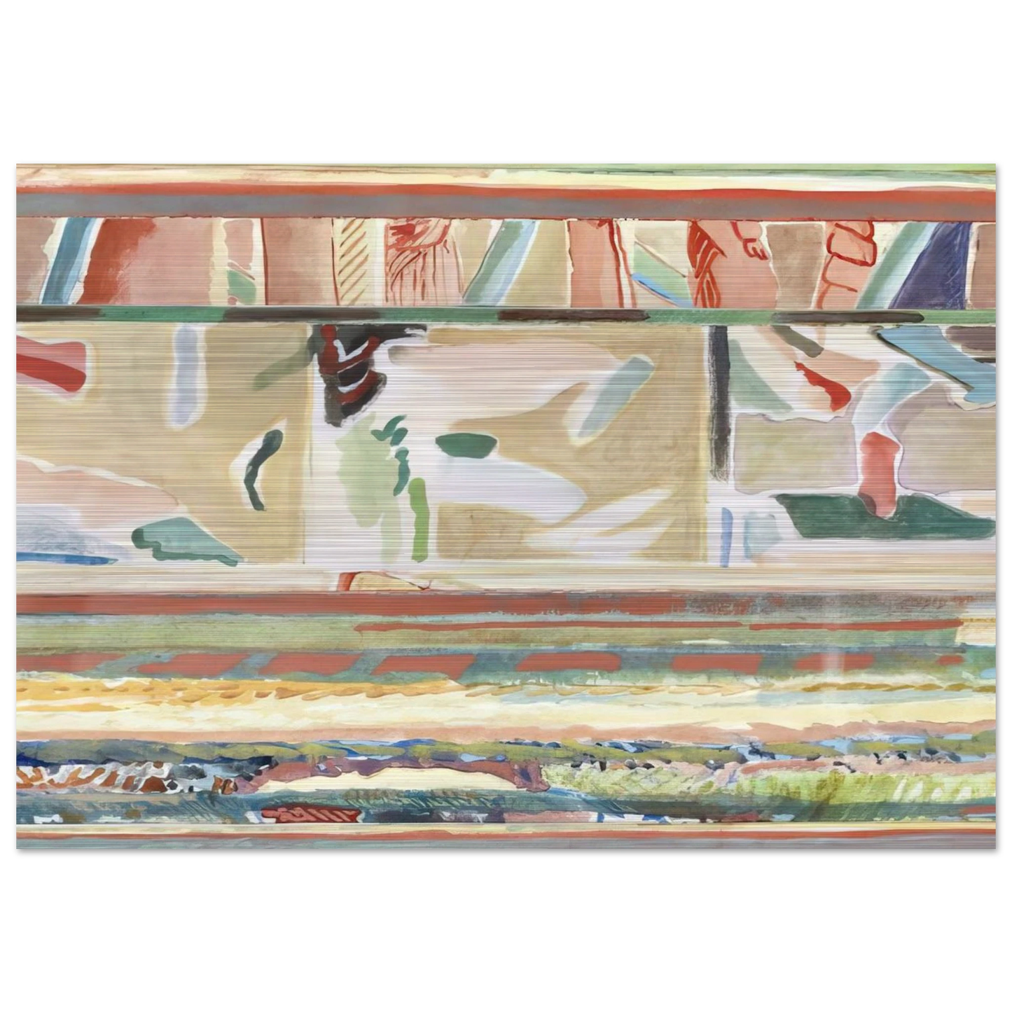 Paisagem II, Portalegre tapestry card - Lyrical Abstraction - Menez Brushed Aluminum Print - 70x100 cm / 28x40 inches | Menez Aluminum Print | Menez Prints
