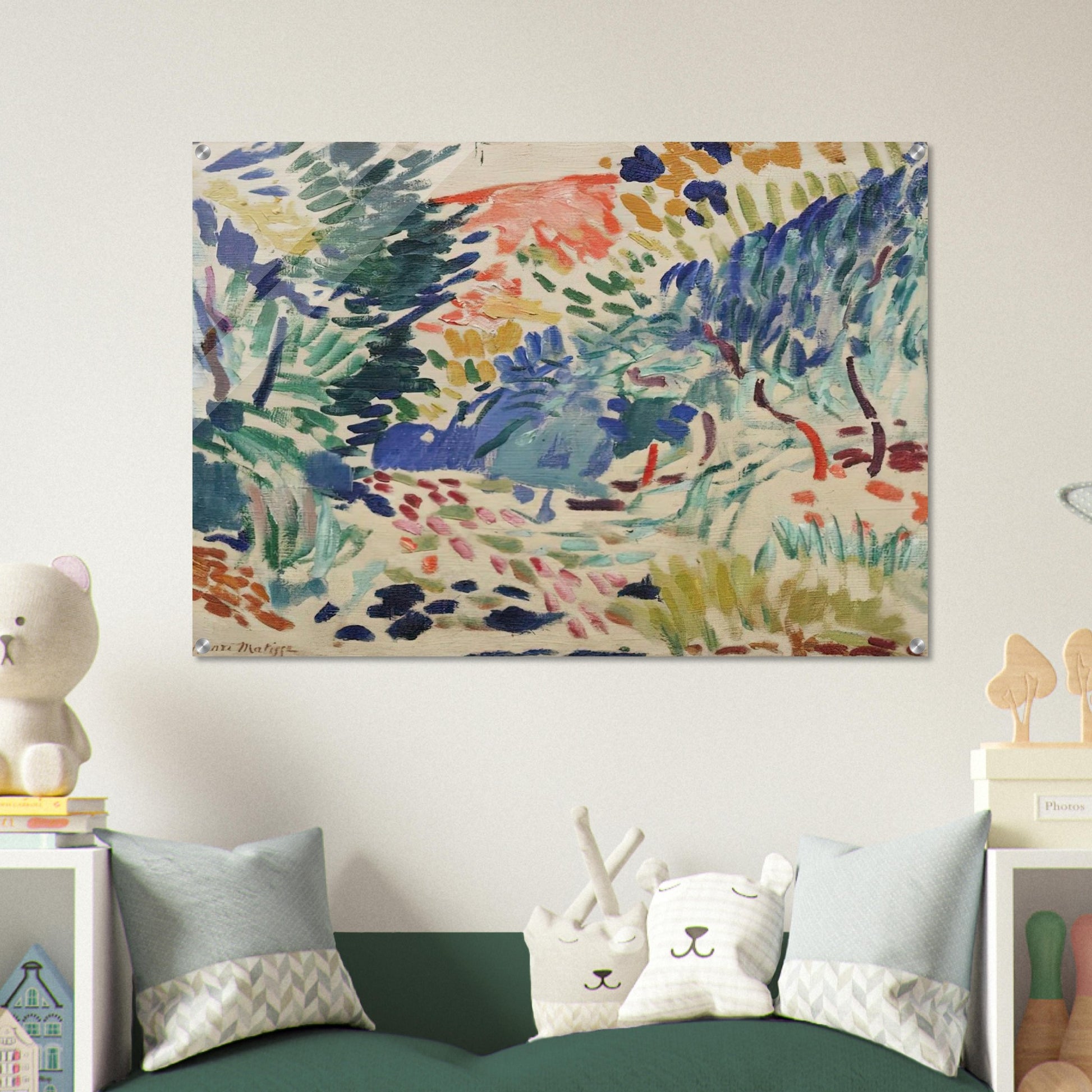 LANDSCAPE AT COLLIOURE 1905 - Henri Matisse Acrylic Print - 70x100 cm / 28x40″ inches | Henri Matisse Wall Art | Henri Matisse Prints