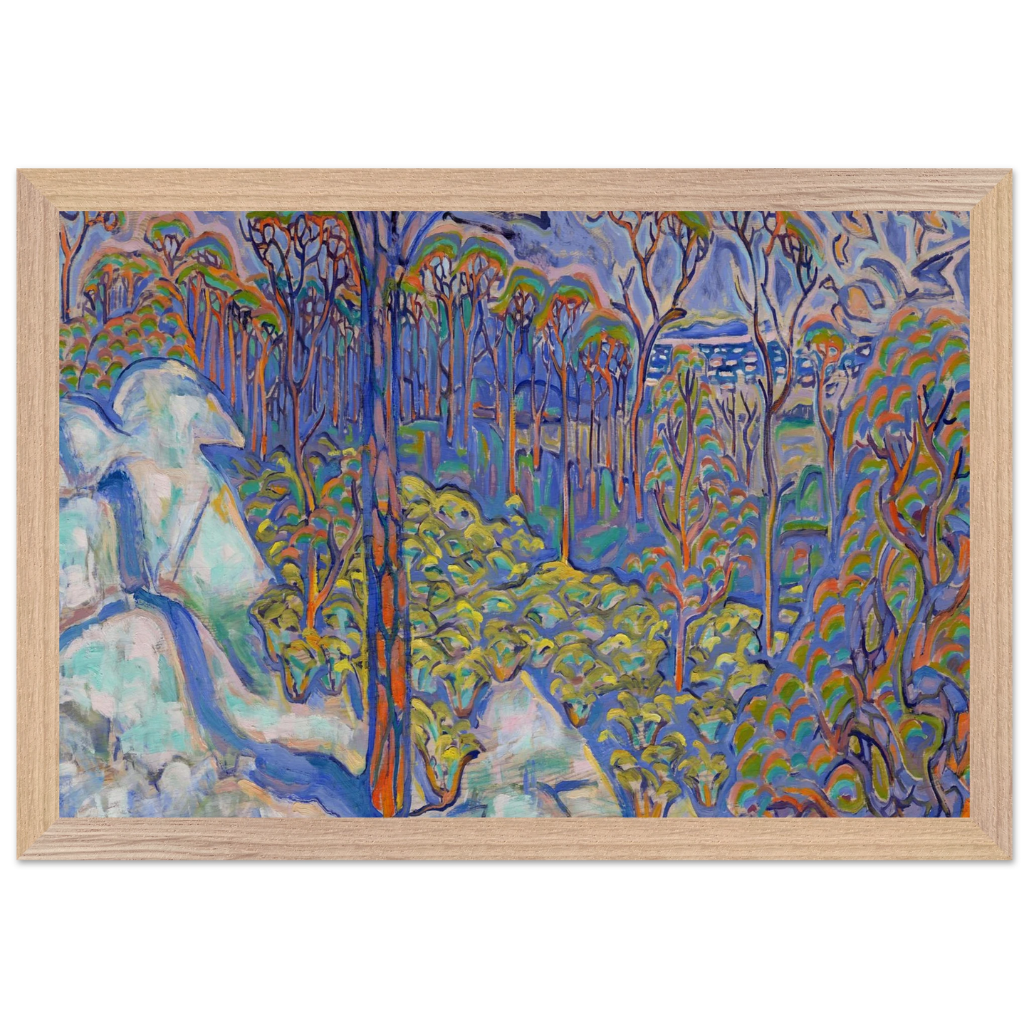 Walter Inglis Anderson - Walter Anderson Wall art - 21x29.7 cm / 8x12" - Premium Wooden Framed Poster With Fine Art Paper-canvas - White frame