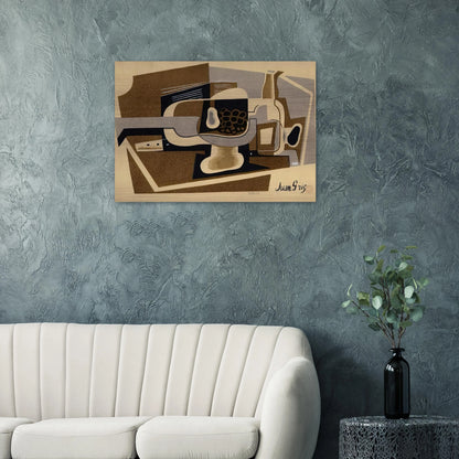 STILL LIFE 1922 - Juan Gris Brushed Aluminum Print - 70x100 cm / 28x40 inches | Juan Gris Aluminum Print | Juan Gris Prints