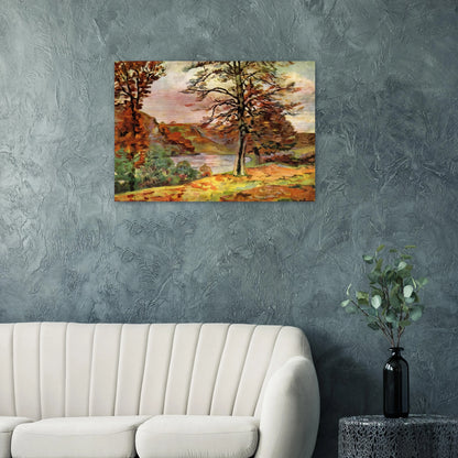 Landscape - 1870 - Armand Guillaumin Brushed Aluminum Print - 70x100 cm / 28x40 inches | Armand Guillaumin Aluminum Print | Armand Guillaumin Prints