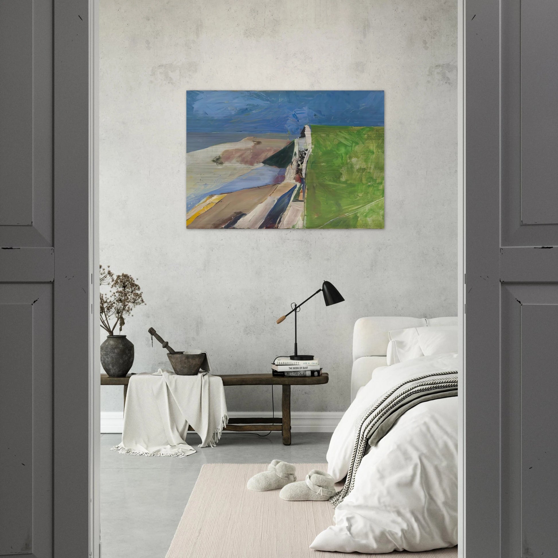 Seawall - Richard Diebenkorn Brushed Aluminum Print - 70x100 cm / 28x40 inches | Richard Diebenkorn Aluminum Print | Richard Diebenkorn Prints