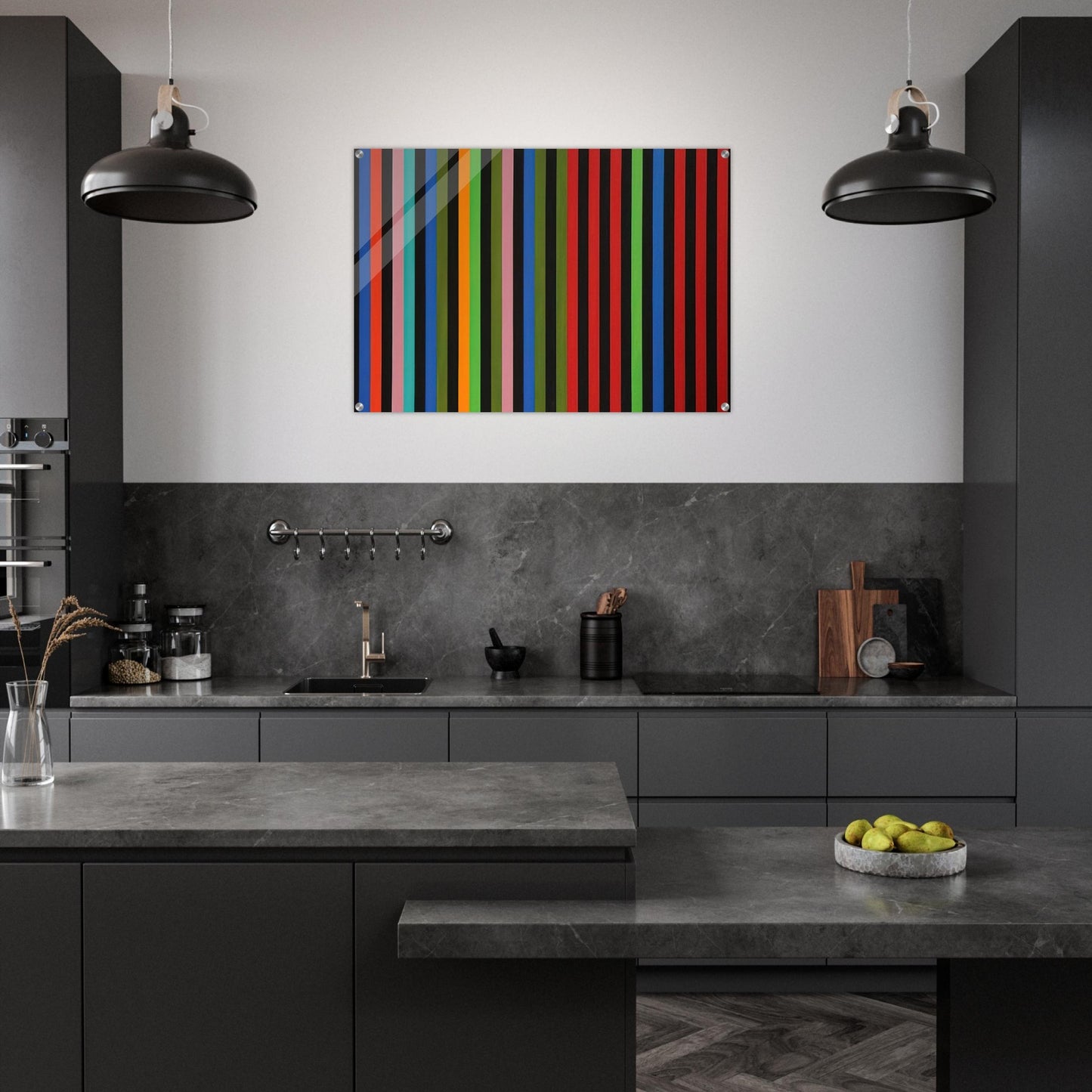 Firebox - 1964 - Gene Davis Acrylic Print - 70x100 cm / 28x40″ inches | Gene Davis Wall Art | Gene Davis Prints