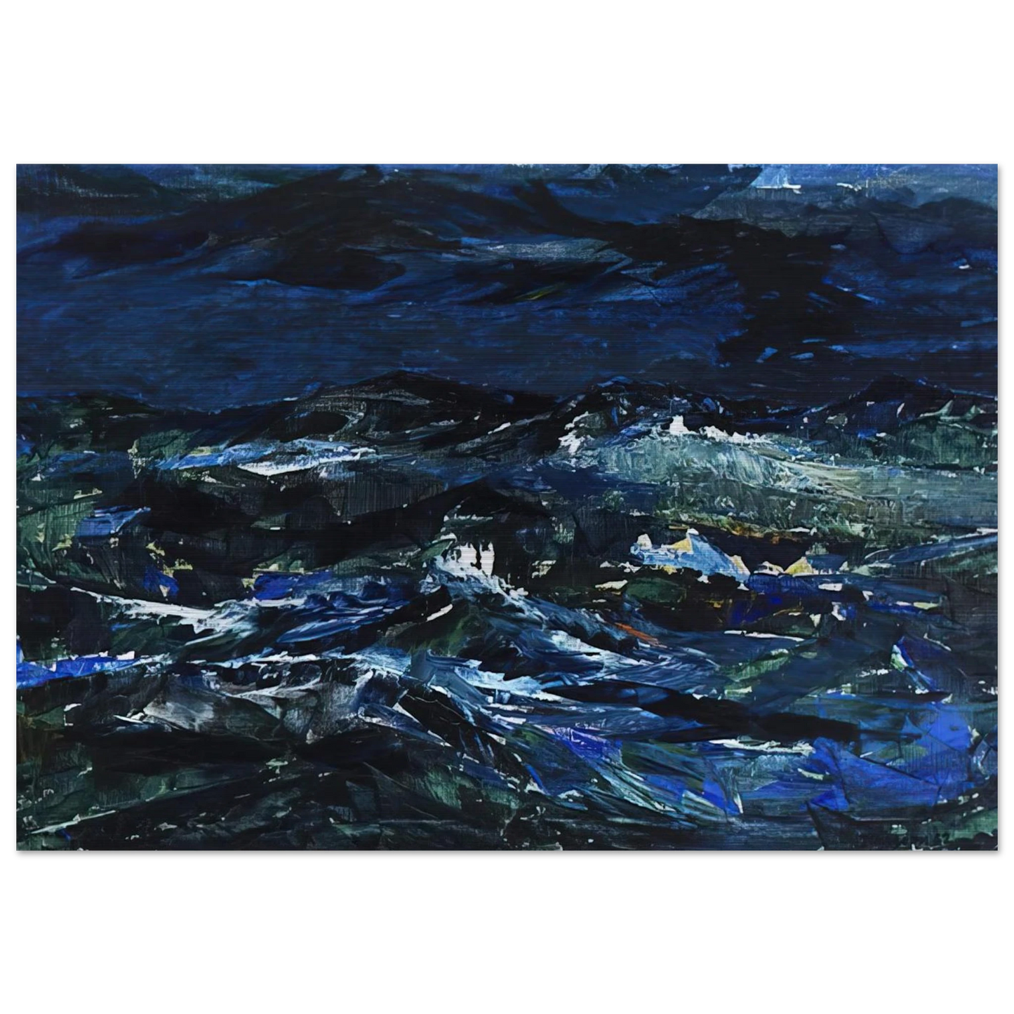 Sea - 1962 - Tove Jansson Brushed Aluminum Print - 70x100 cm / 28x40 inches | Tove Jansson Aluminum Print | Tove Jansson Prints