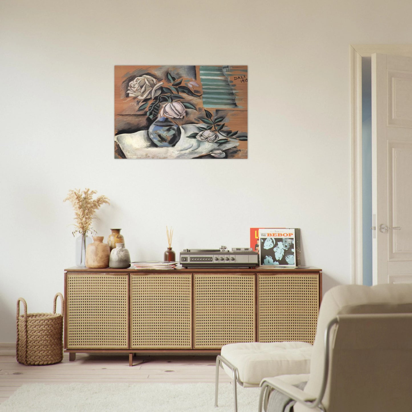BOUQUET L IMPORTANT C EST LA ROSE - Salvador Dali Brushed Aluminum Print - 70x100 cm / 28x40 inches | Salvador Dali Aluminum Print | Salvador Dali Prints