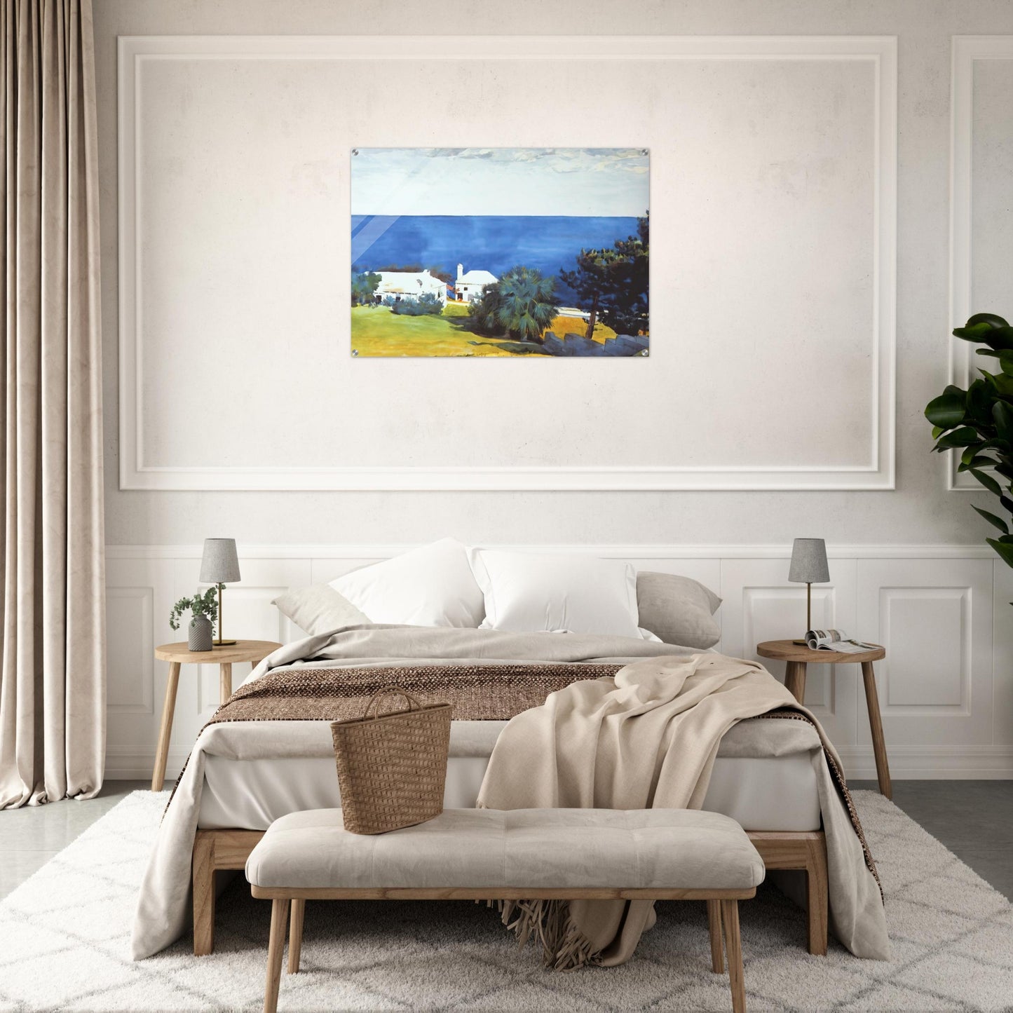 SHORE AT BERMUDA - Winslow Homer Acrylic Print - 70x100 cm / 28x40″ inches