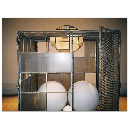 Louise Bourgeois - CELL 3 WHITE MARBLE SPHERES 1993  75x100 cm / 30x40inches Fine Art Poster