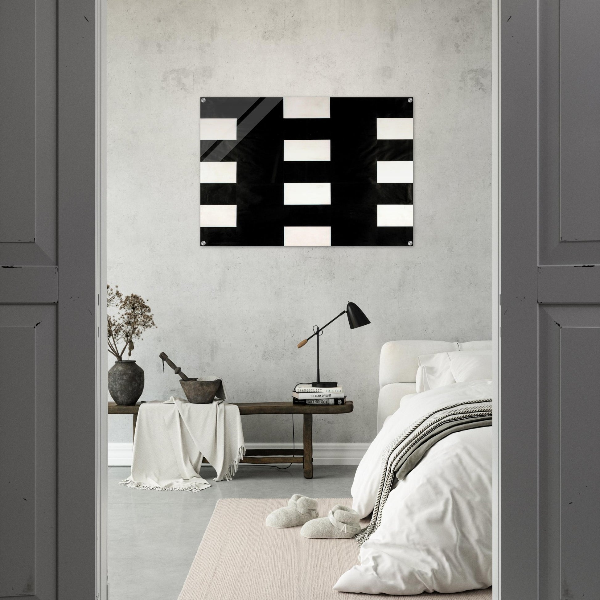 White and Black - Ellsworth Kelly Acrylic Print - 70x100 cm / 28x40″ inches