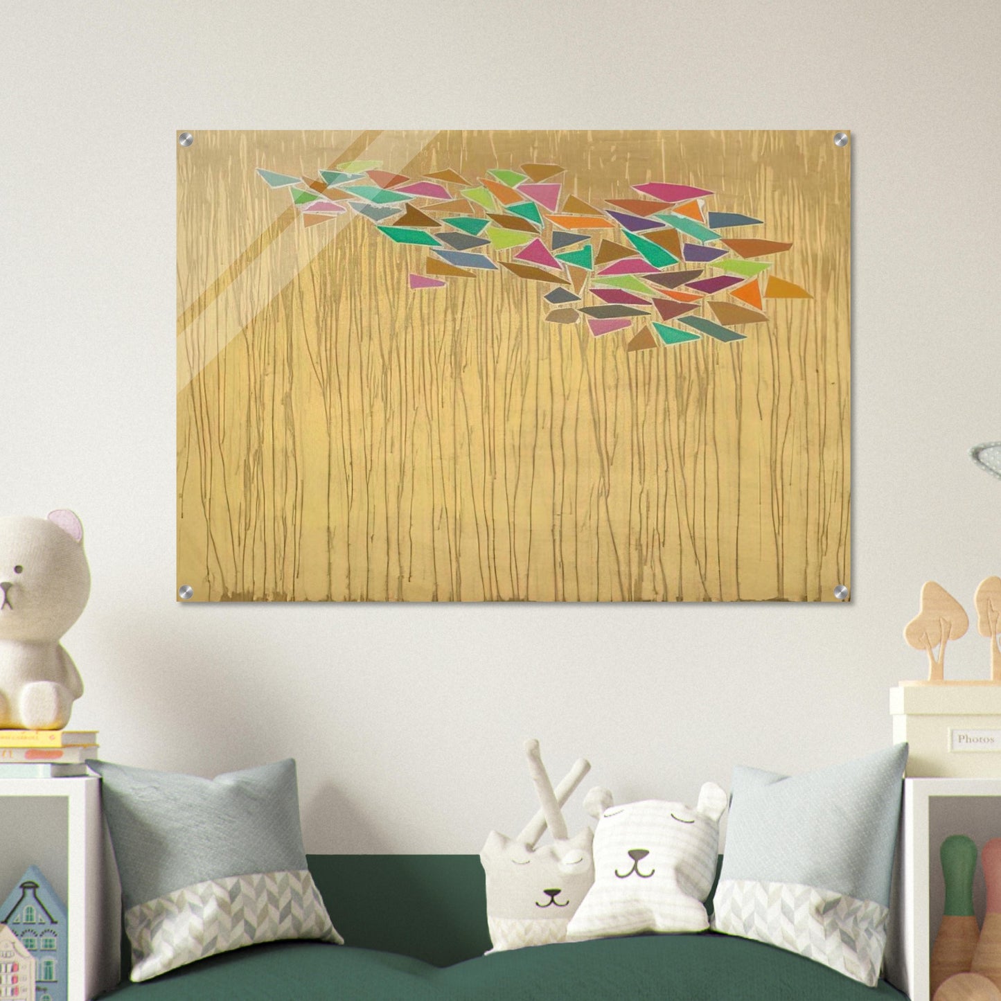 Colors on Tan - 1975 - Robert Goodnough Acrylic Print - 70x100 cm / 28x40″ inches