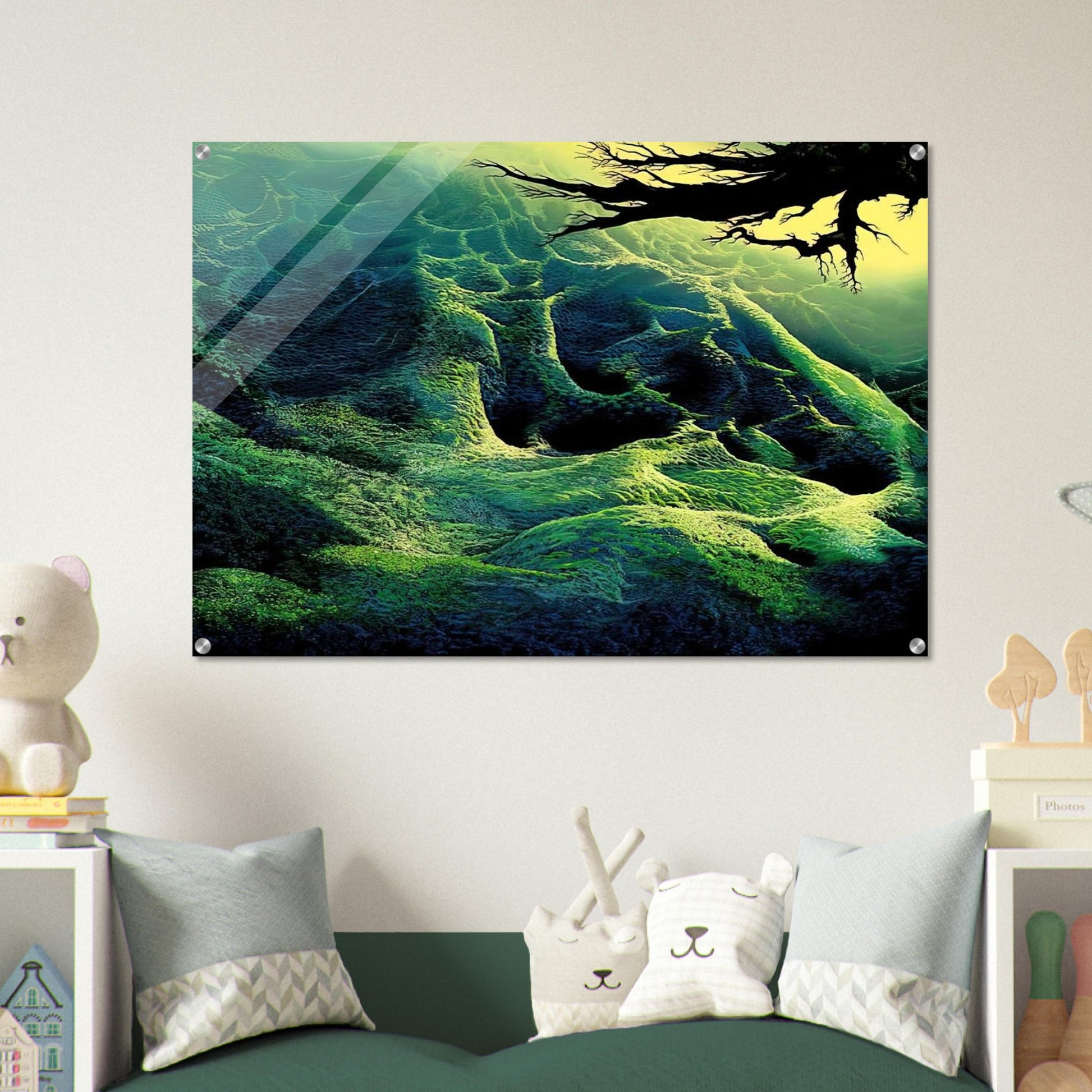 My Soul - Eyvind Earle Acrylic Print - 70x100 cm / 28x40″ inches | Eyvind Earle Wall Art | Eyvind Earle Prints
