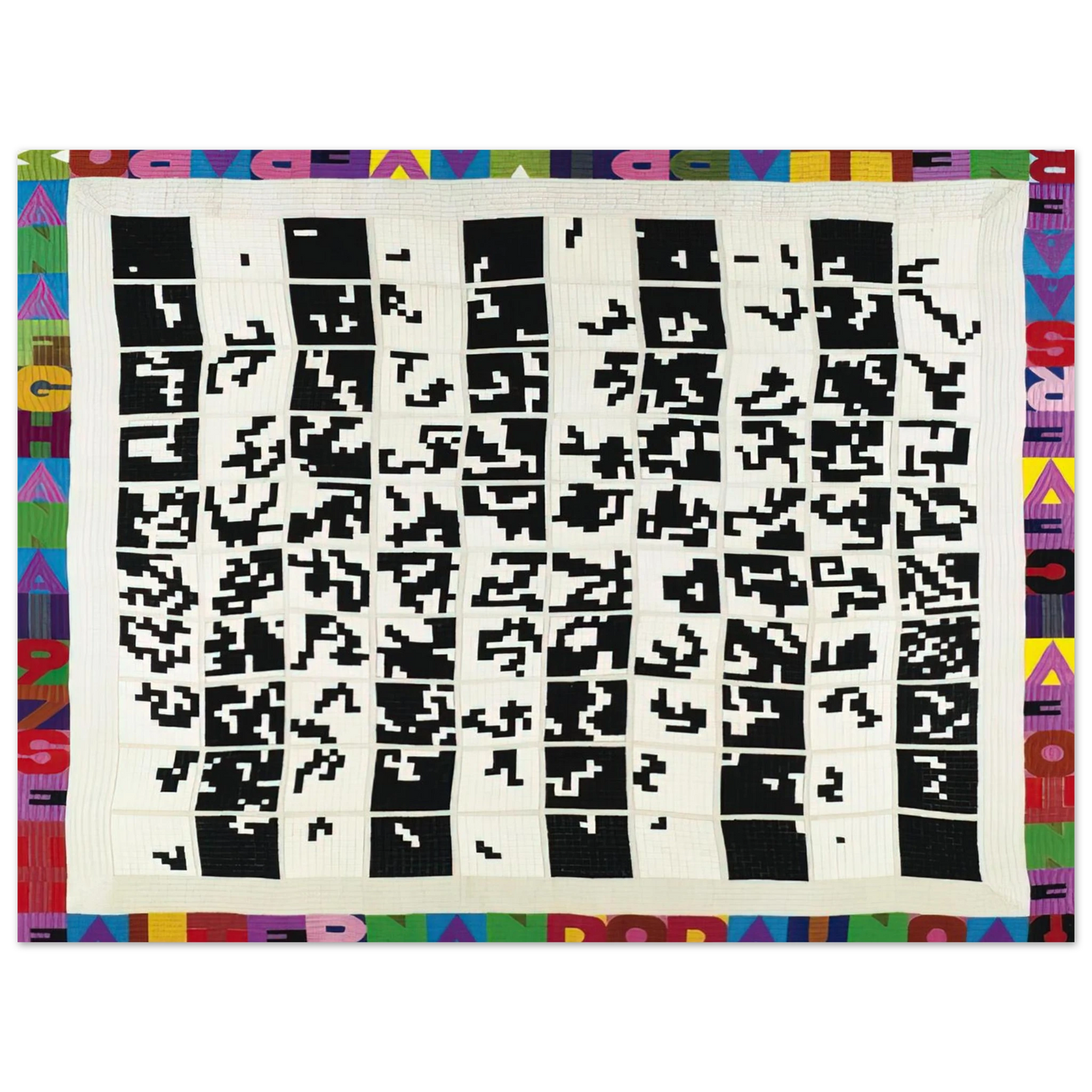 Alighiero Boetti - ALTERNANDO DA UNO A CENTO E VICEVERSA 1977  75x100 cm / 30x40inches Fine Art Poster