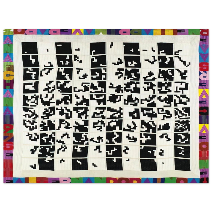 Alighiero Boetti - ALTERNANDO DA UNO A CENTO E VICEVERSA 1977  75x100 cm / 30x40inches Fine Art Poster