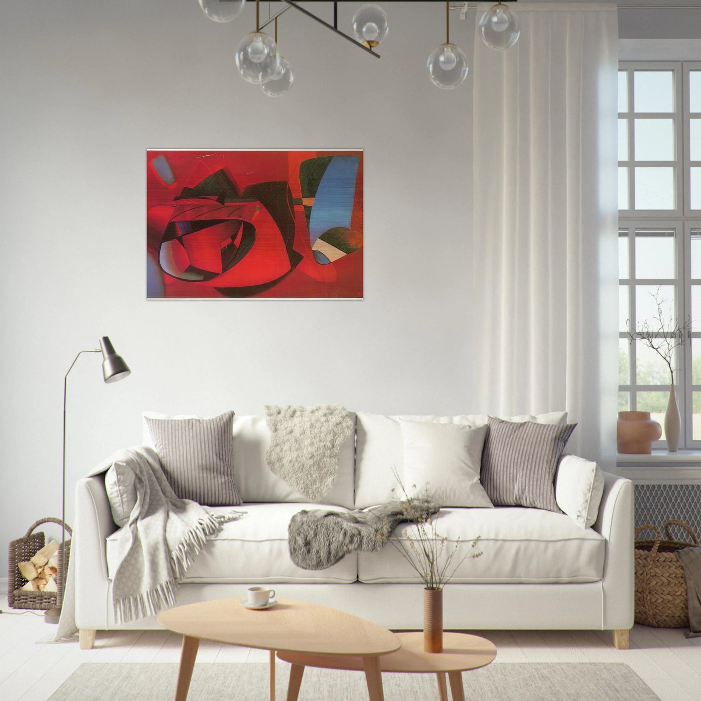 Composition - 1937 - John Ferren Brushed Aluminum Print - 70x100 cm / 28x40 inches | John Ferren Aluminum Print | John Ferren Prints