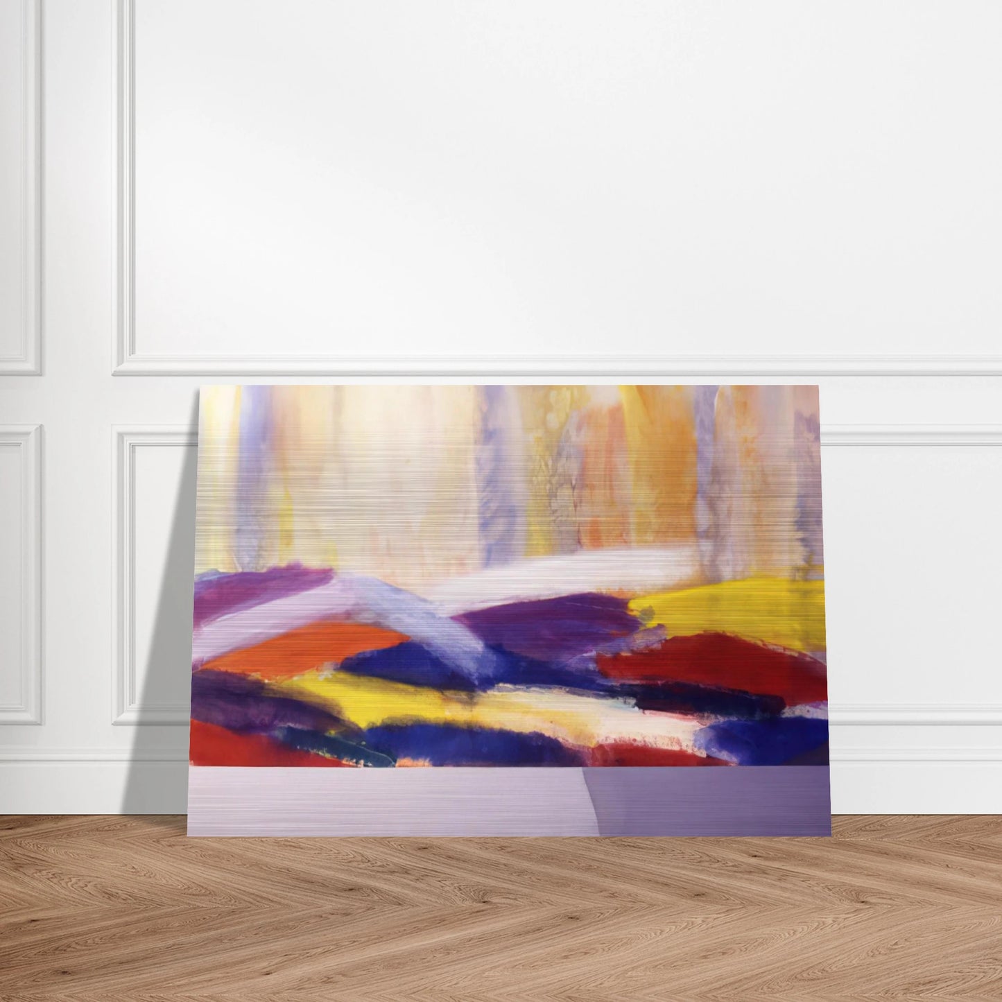 Matisse's Table - 1996 - Ronnie Landfield Brushed Aluminum Print - 70x100 cm / 28x40 inches | Ronnie Landfield Aluminum Print | Ronnie Landfield Prints