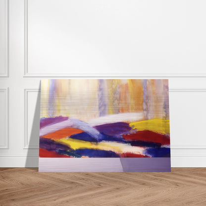 Matisse's Table - 1996 - Ronnie Landfield Brushed Aluminum Print - 70x100 cm / 28x40 inches | Ronnie Landfield Aluminum Print | Ronnie Landfield Prints