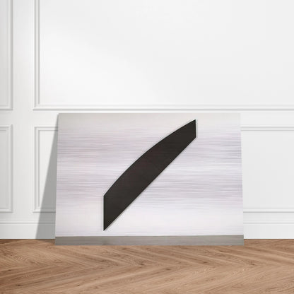 Diagonal with Curve IX - Ellsworth Kelly Brushed Aluminum Print - 70x100 cm / 28x40 inches | Ellsworth Kelly Aluminum Print | Ellsworth Kelly Prints