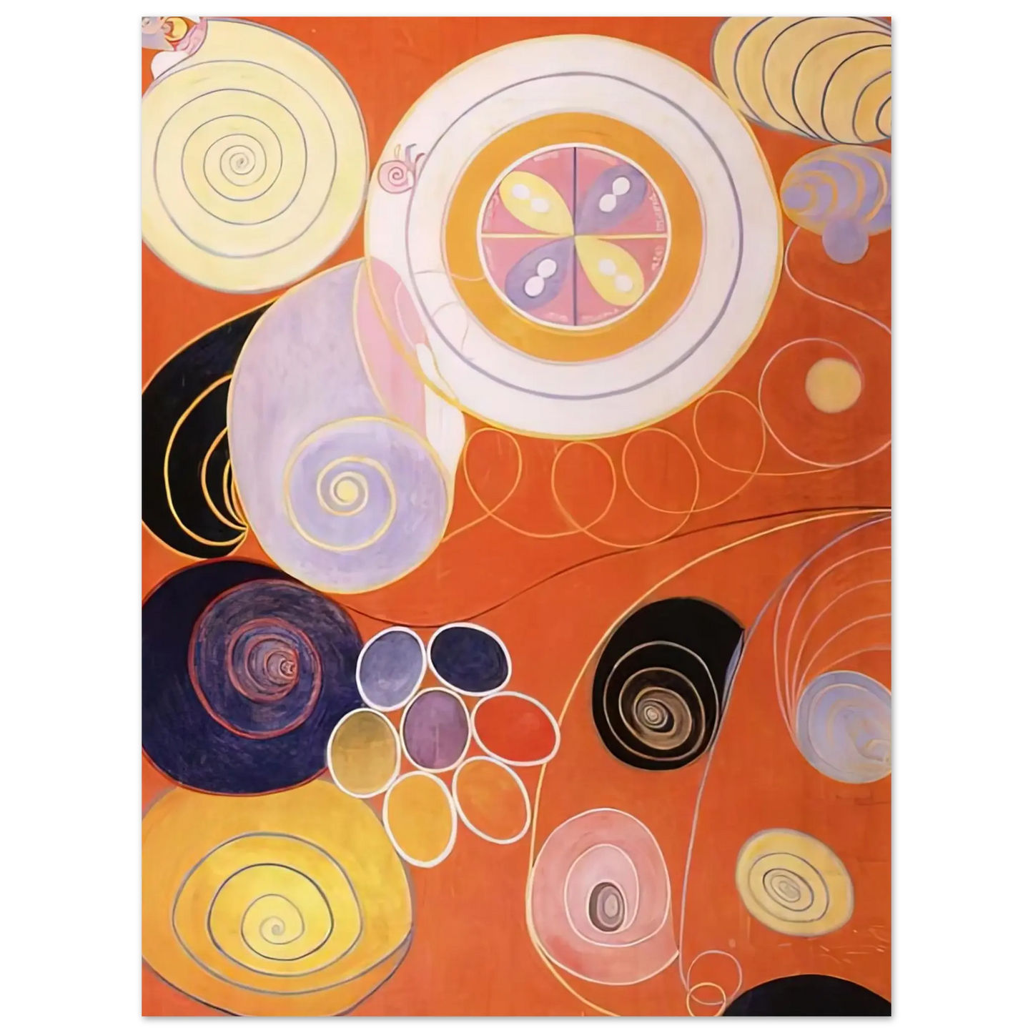 Hilma af Klint - THEY TENS MAINSTAY IV 1907 Wall art - 70x100 cm / 28x40 inches - Fine Art Poster - -