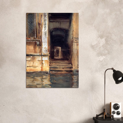 Venetian Doorway - John Singer Sargent Brushed Aluminum Print - 70x100 cm / 28x40 inches | John Singer Sargent Aluminum Print | John Singer Sargent Prints