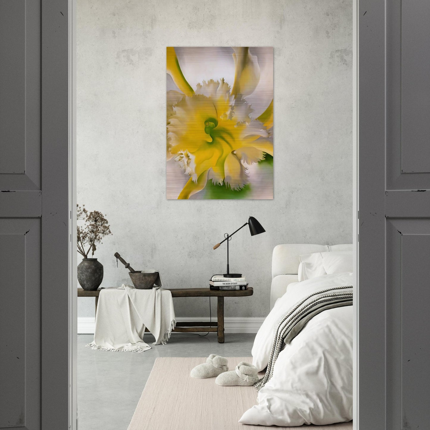 An Orchid - Georgia O'Keeffe Brushed Aluminum Print - 70x100 cm / 28x40 inches | Georgia O'Keeffe Aluminum Print | Georgia O'Keeffe Prints