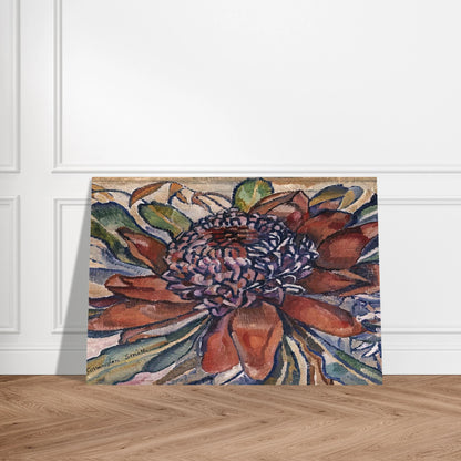 Waratah - 1928 - Grace Cossington Smith Brushed Aluminum Print - 70x100 cm / 28x40 inches | Grace Cossington Smith Aluminum Print | Grace Cossington Smith Prints