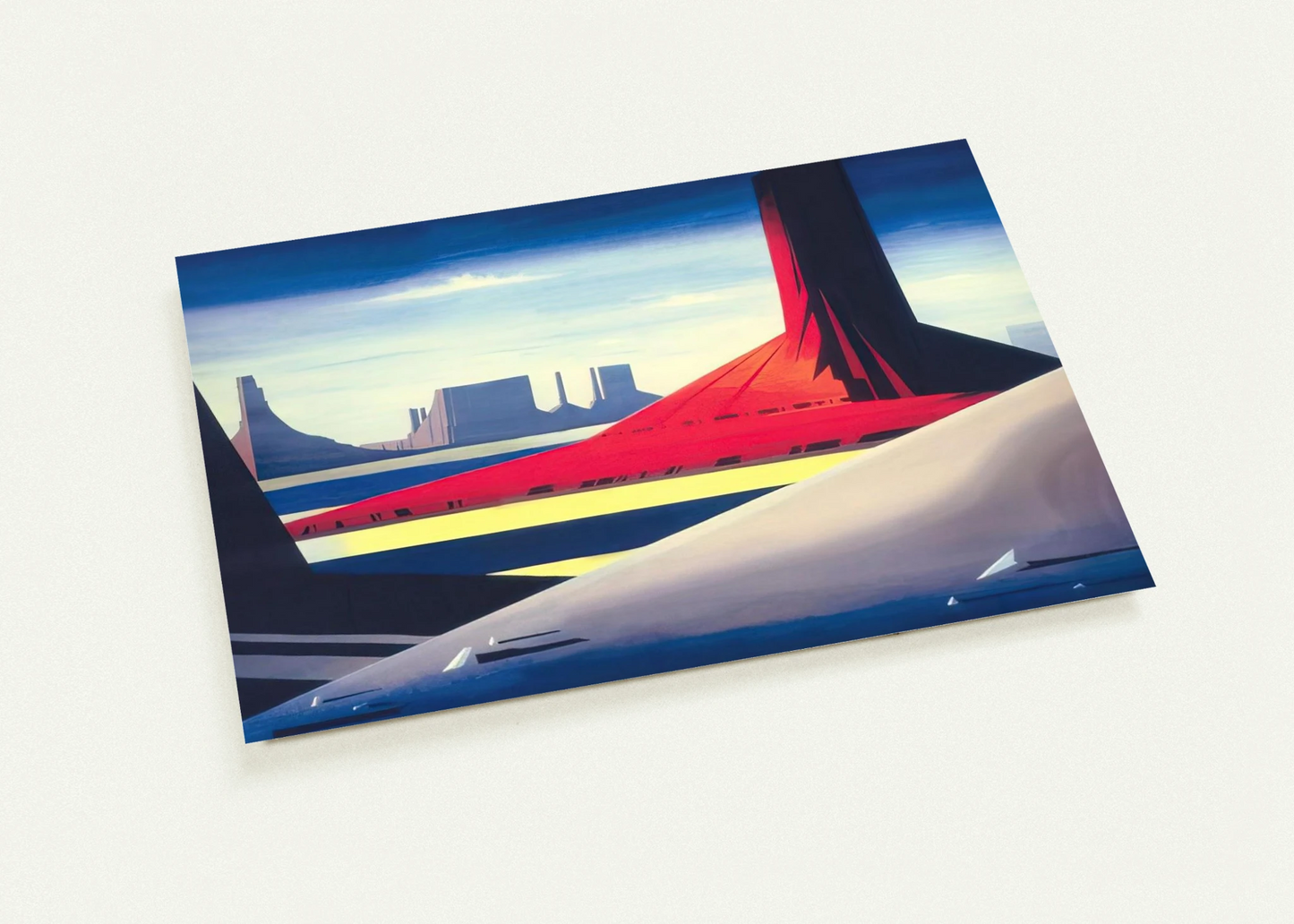 Monument Valley By Eyvind Earle Pack of 10 Post Cards | Eyvind Earle Post Cards | A6 (10.5 x 14.8 cm) - 4.1 x 5.8 inches