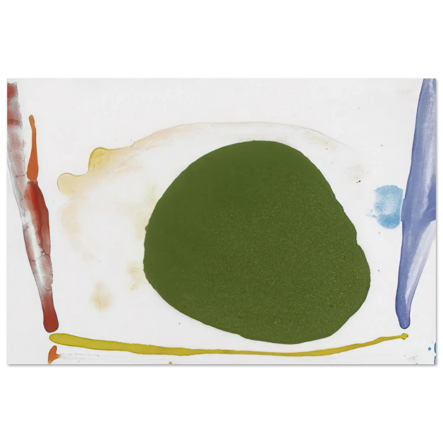 Helen Frankenthaler - Thanksgiving Day - 1973 Wall art - 70x70 cm / 28x28 Inches - Premium Wooden Framed Poster With Fine Art Paper - Wood frame
