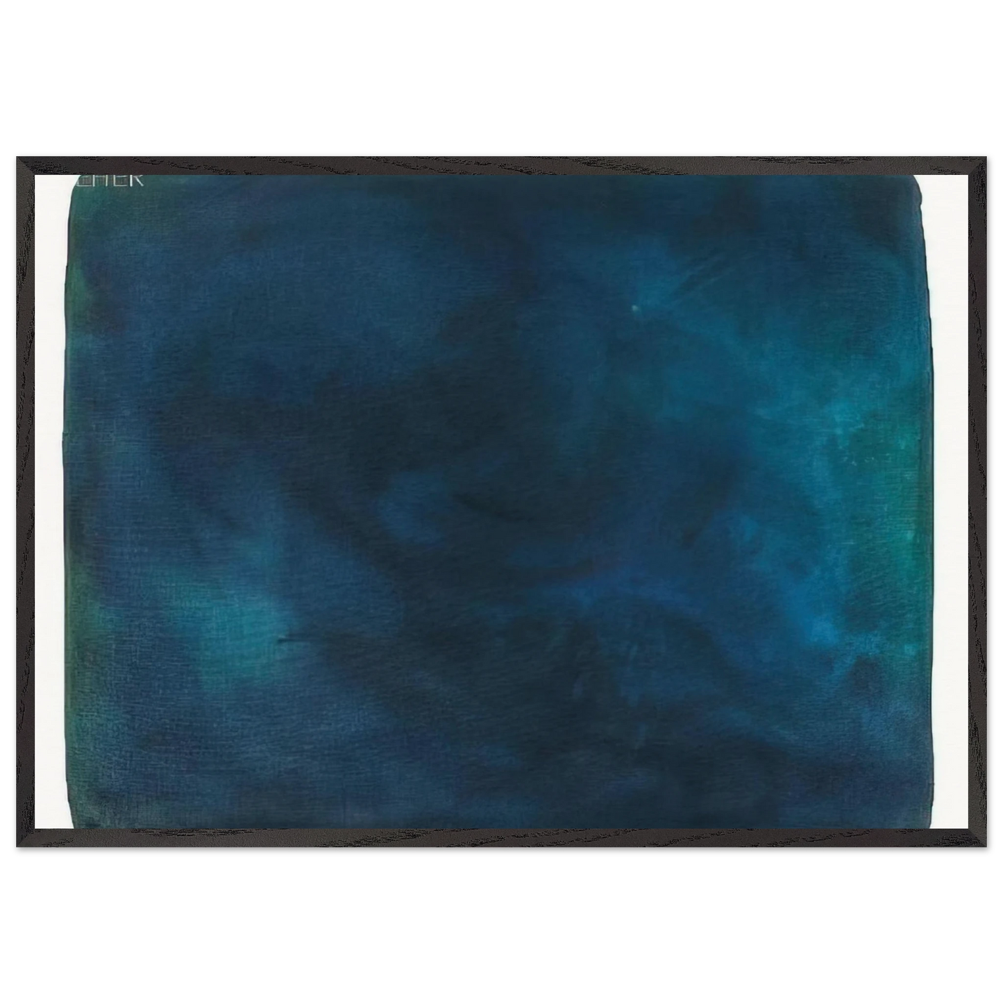 UNTITLED 1988 N1 - Gotthard Graubner 70x100 cm / 28x40 inches Framed Art Print – Black Wooden Frame