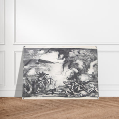 LANDSCAPE WITH STEER 1937 1 - Jackson Pollock Acrylic Print - 70x100 cm / 28x40″ inches