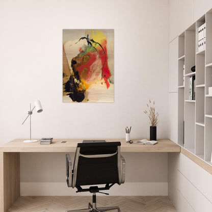 Pompey s Head - Paul Jenkins Brushed Aluminum Print - 70x100 cm / 28x40 inches | Paul Jenkins Aluminum Print | Paul Jenkins Prints