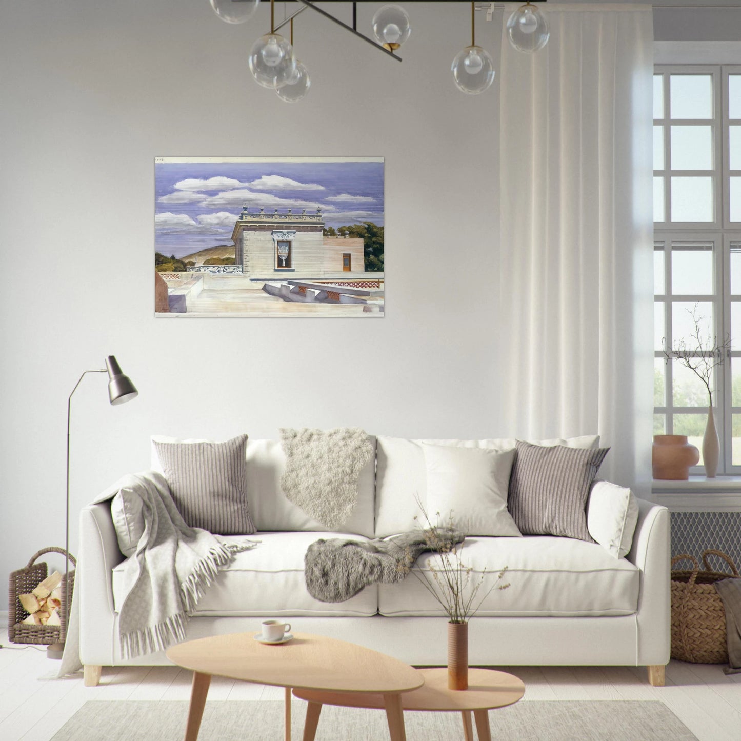 Saltillo Mansion - Edward Hopper Brushed Aluminum Print - 70x100 cm / 28x40 inches | Edward Hopper Aluminum Print | Edward Hopper Prints