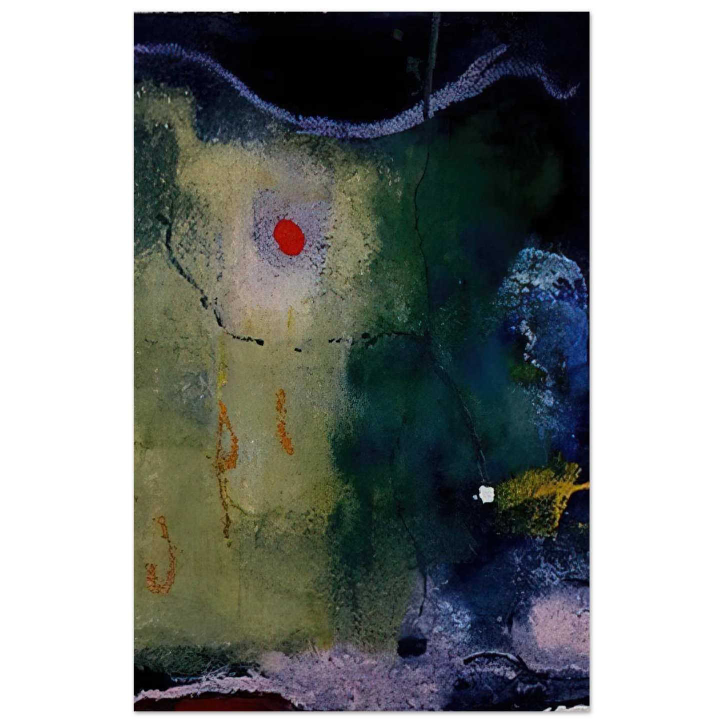 Helen Frankenthaler - The Other Side of the Moon - 1995 Wall art - 60x80 cm / 24x32 inches - Fine Art Poster-canvas - -