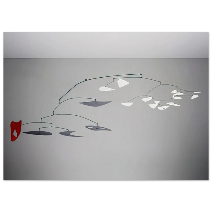 Alexander Calder - 1 RED 4 BLACK PLUS X WHITE 1947 Fine Art Poster