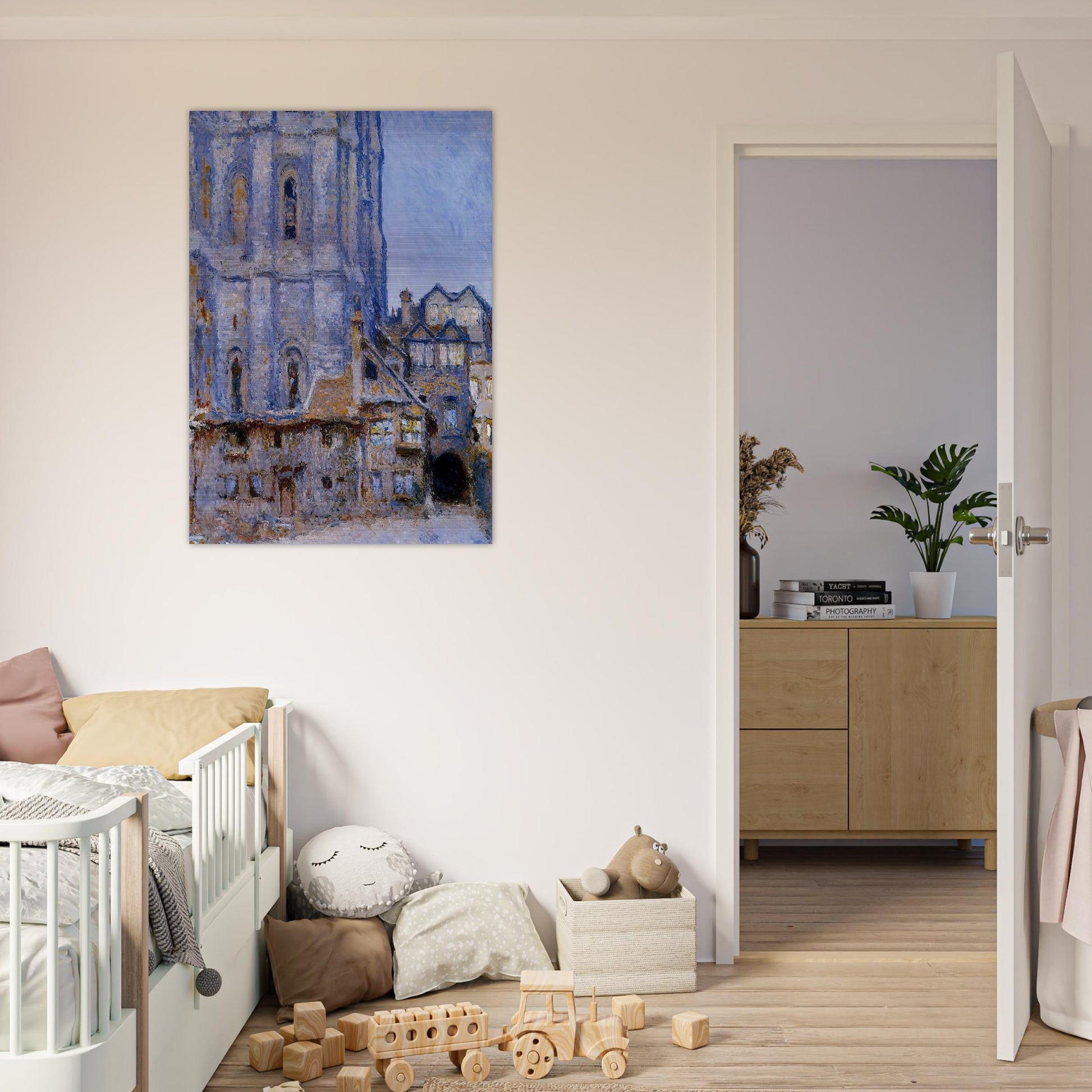 The Cour d'Albane - claude monet Brushed Aluminum Print - 70x100 cm / 28x40 inches | claude monet Aluminum Print | claude monet Prints