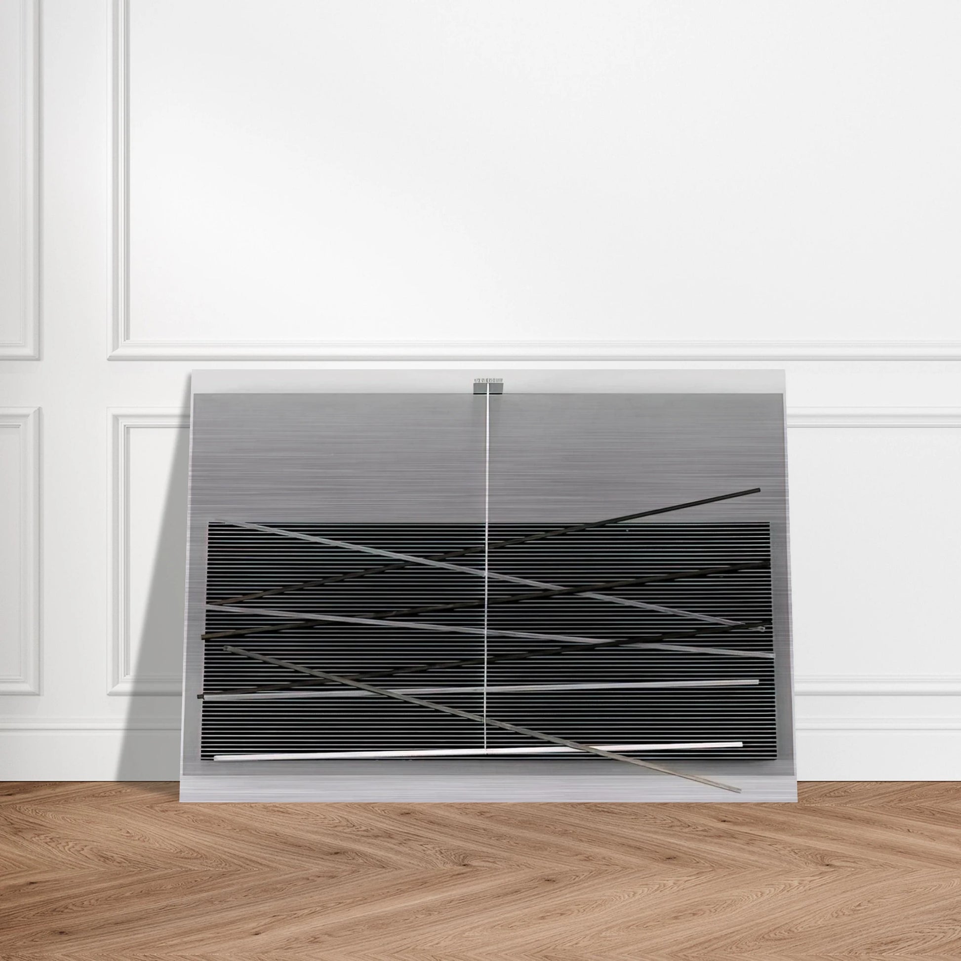 VIBRATIONS M TALLIQUES 1969 - Jesus Rafael Soto Brushed Aluminum Print - 70x100 cm / 28x40 inches | Jesus Rafael Soto Aluminum Print | Jesus Rafael Soto Prints