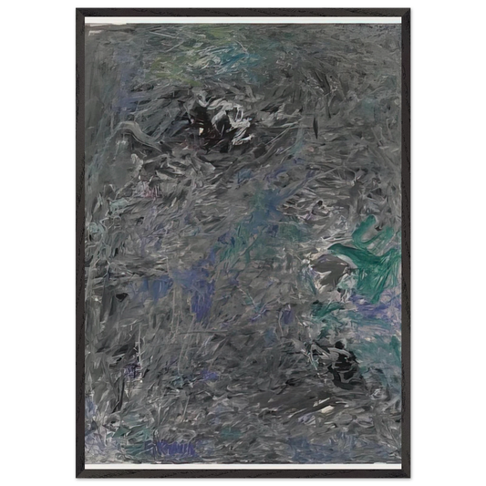 UNTITLED 6 1959 - Milton Resnick 70x100 cm / 28x40 inches Framed Art Print – Black Wooden Frame