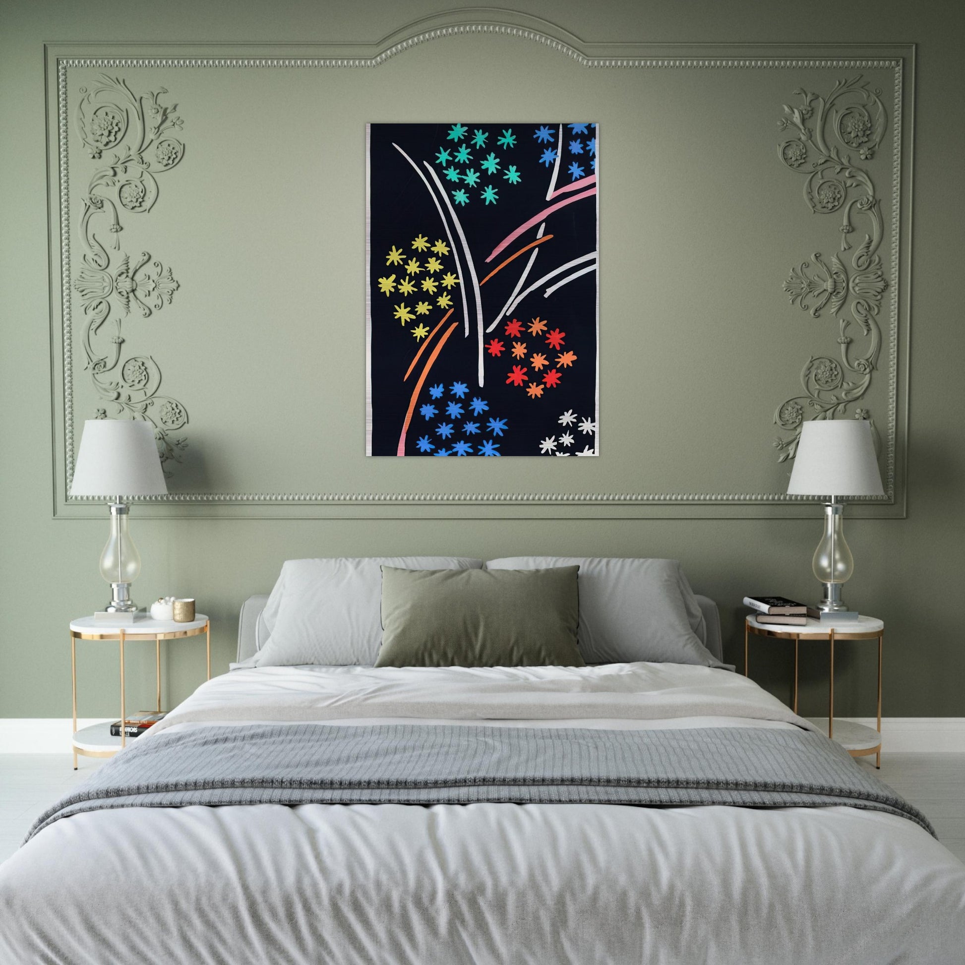 COMPOSITION 35 - Sonia Delaunay Brushed Aluminum Print - 70x100 cm / 28x40 inches | Sonia Delaunay Aluminum Print | Sonia Delaunay Prints