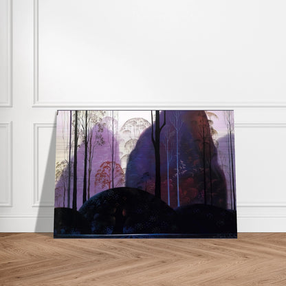 Mauve Redand Purple - Eyvind Earle Brushed Aluminum Print - 70x100 cm / 28x40 inches | Eyvind Earle Aluminum Print | Eyvind Earle Prints