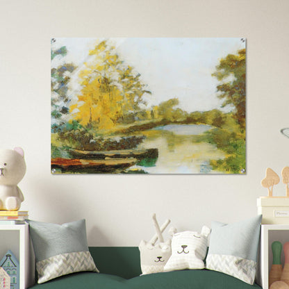 BANKS OF THE CANAL 1903 - Henri Matisse Acrylic Print - 70x100 cm / 28x40″ inches | Henri Matisse Wall Art | Henri Matisse Prints