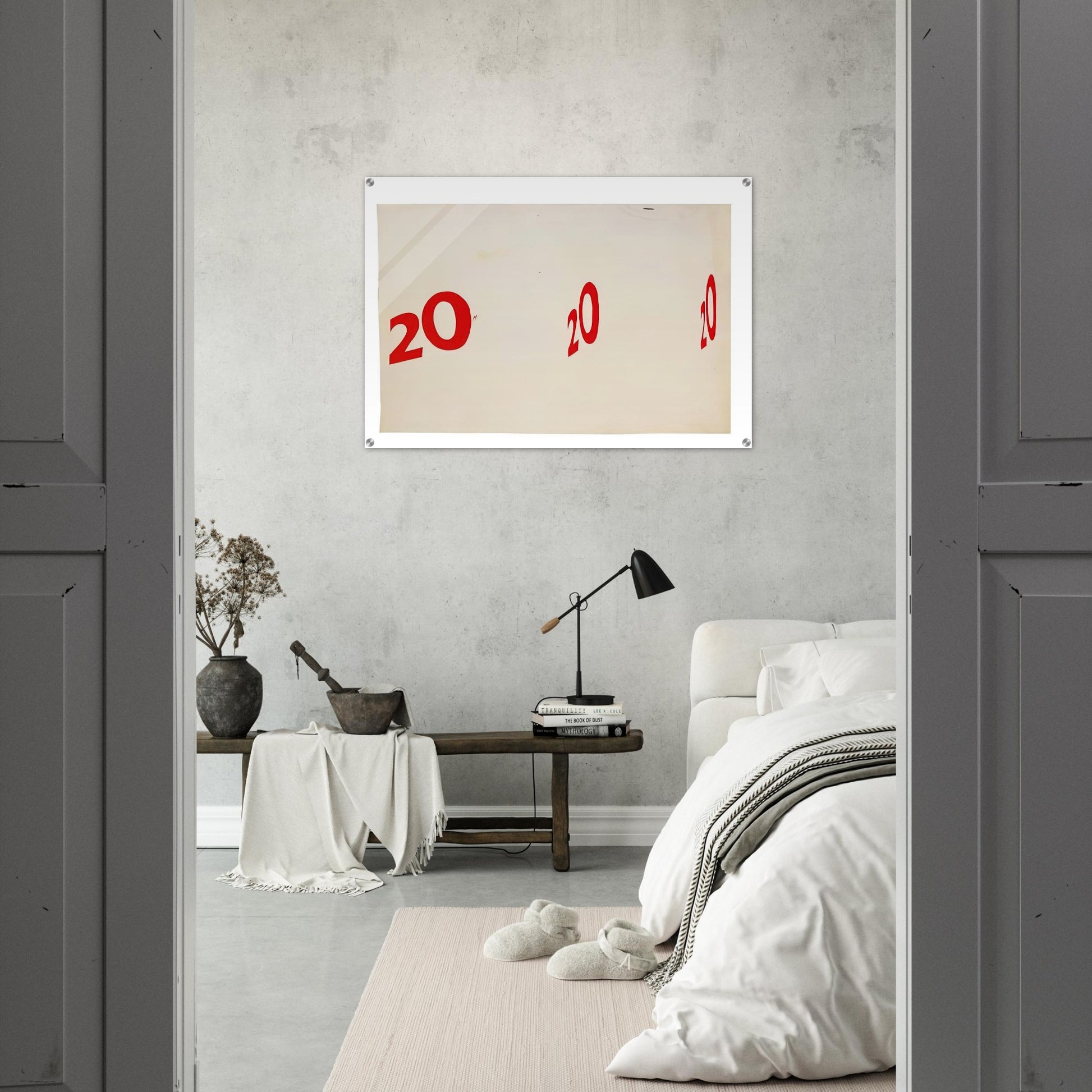 20 20 20 1962 - Edward Ruscha Acrylic Print - 70x100 cm / 28x40″ inches