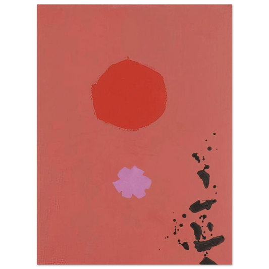 Adolph Gottlieb - Orange and Lavender No. 72 - 1970  75x100 cm / 30x40inches Fine Art Poster
