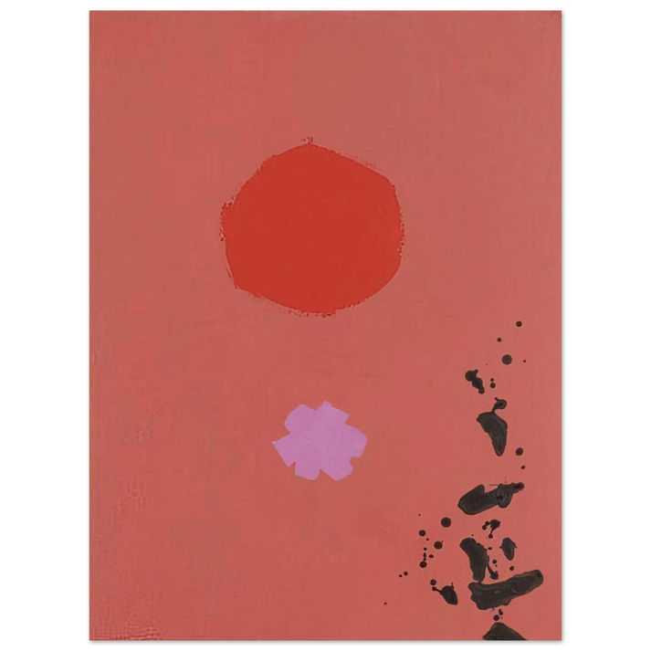 Adolph Gottlieb - Orange and Lavender No. 72 - 1970  75x100 cm / 30x40inches Fine Art Poster