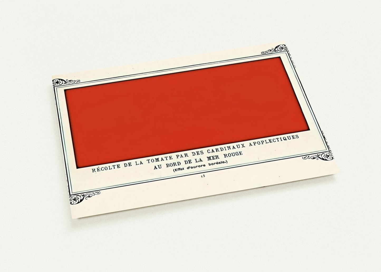 Apoplectic Cardinals Harvesting Tomatoes on the Shore of the Red Sea Study of the Aurora Borealis By Alphonse Allais Pack of 10 Post Cards | Alphonse Allais Post Cards | A6 (10.5 x 14.8 cm) - 4.1 x 5.8 inches