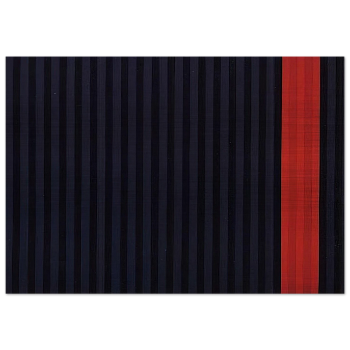 Red Dog - 1961 - Gene Davis Brushed Aluminum Print - 70x100 cm / 28x40 inches | Gene Davis Aluminum Print | Gene Davis Prints