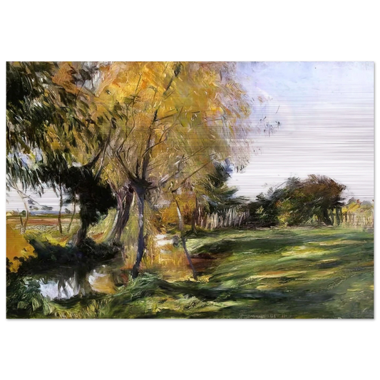 Landscape at Broadway - John Singer Sargent Brushed Aluminum Print - 70x100 cm / 28x40 inches | John Singer Sargent Aluminum Print | John Singer Sargent Prints