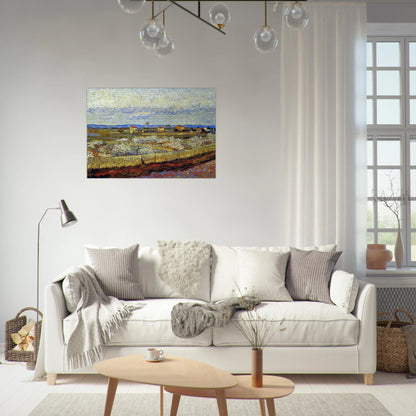 Peach Trees in Blossom - Vincent van Gogh Brushed Aluminum Print - 70x100 cm / 28x40 inches | Vincent van Gogh Aluminum Print | Vincent van Gogh Prints