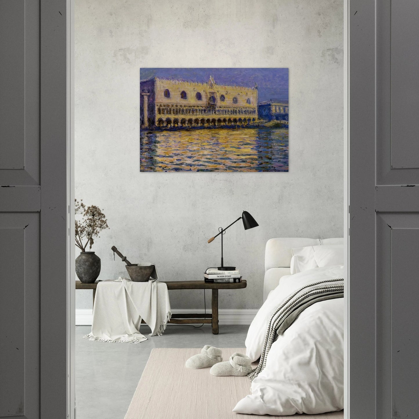 The Palazzo Ducale 2 - claude monet Brushed Aluminum Print - 70x100 cm / 28x40 inches | claude monet Aluminum Print | claude monet Prints