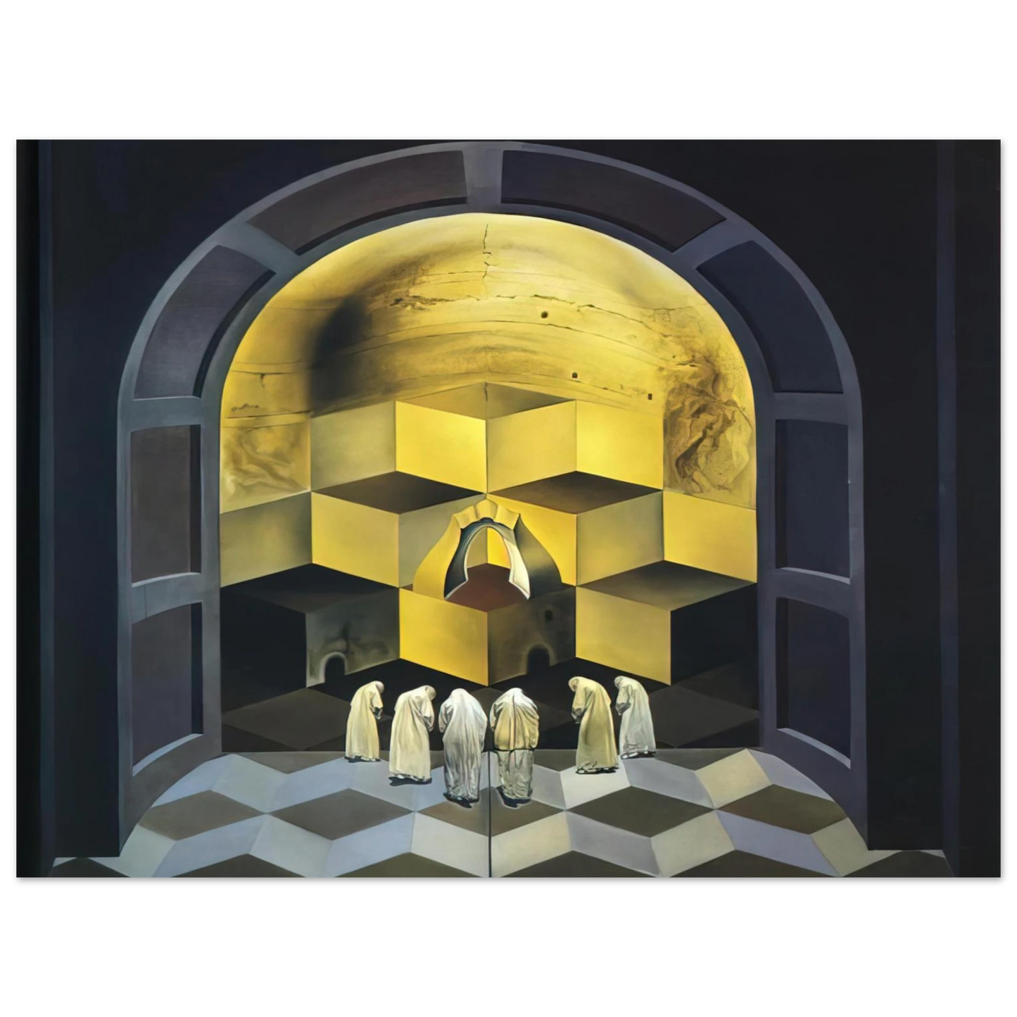 Salvador Dali - SKULL OF ZURBARAN  75x100 cm / 30x40inches Fine Art Poster